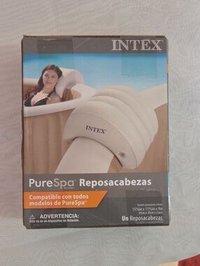 Intex PureSpa Inflatable Headrest - Beige/White 2 Headrest